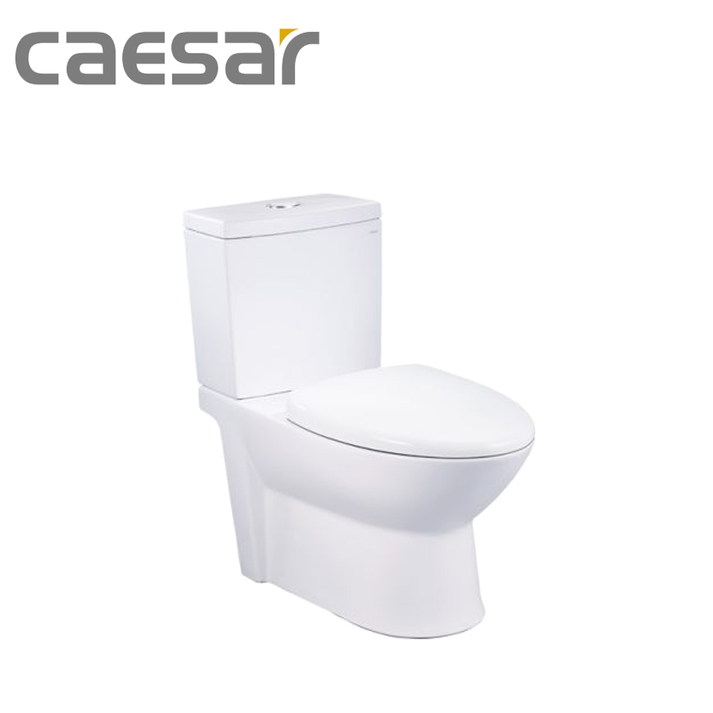 【CAESAR凱撒衛浴】兩段式省水馬桶、抗菌緩降馬桶蓋  羅馬通管 普級省水12cm~20cm~22cm(CF1540)