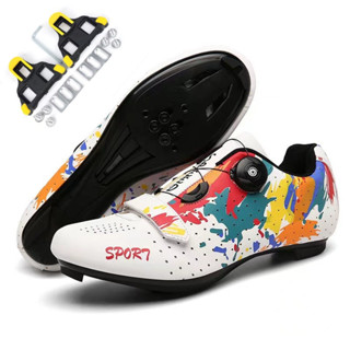 臺灣現貨 速發 新款 騎行鞋 卡鞋 飛輪鞋 sport公路車鎖鞋 專業自行車鞋 公路登山兩用車鞋硬底動感單車鞋