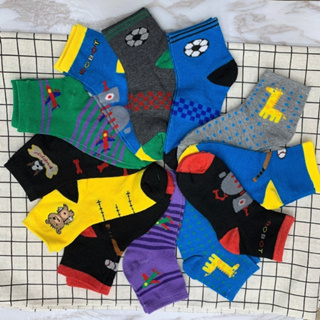 現貨-卡通造型童襪(一組12雙)(款式隨機)-【6-9歲】