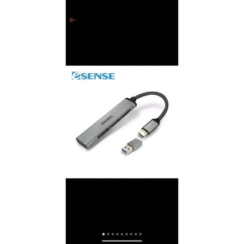 逸盛 Esense Type-C鋁合金4埠USB HUB擴充 充電 有保固