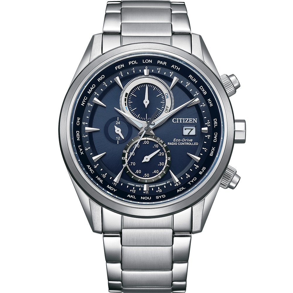 CITIZEN 星辰 空中之鷹 光動能電波時計腕錶/43mm AT8260-85L