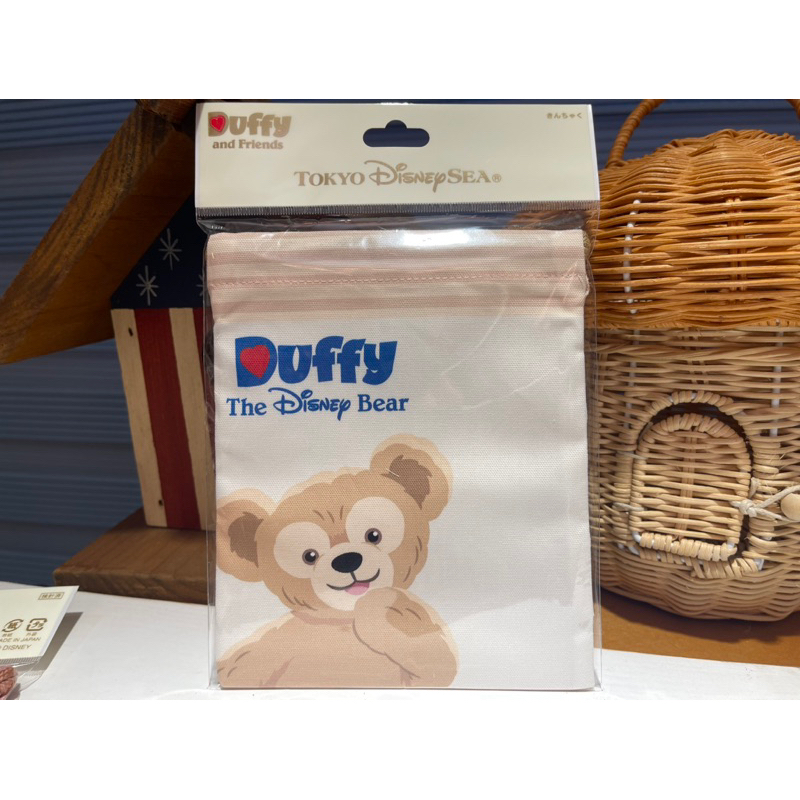 *黑頭小羊雜貨小舖*日本東京海洋迪士尼購買正版Duffy達菲束口袋/收納袋/化妝包（日本製)