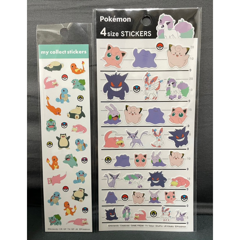 ✨急速出貨✨日本 神奇寶貝 寶可夢 精靈 4size貼紙 Pokémon貼紙 手帳貼紙 日本製 做記號 重點 裝飾 書籤