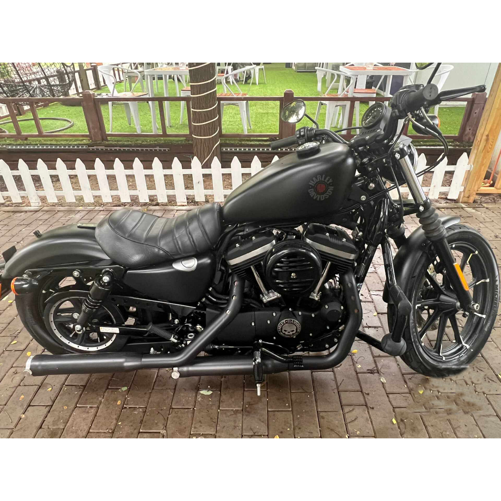 哈雷883復古 適用於 harley 1200眼鏡蛇排氣管 哈雷1200 雄渾排氣管 哈雷48哈雷48側包