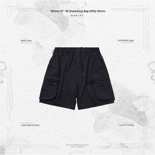 （已售出）“MGear-S1” 4D Drawstring-Bag Utility Shorts - Black 1號