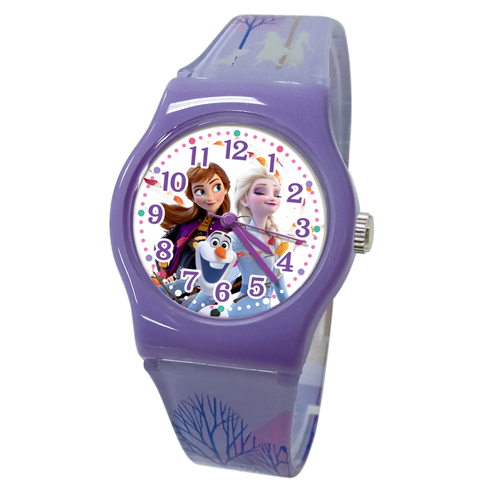 【迪士尼】冰雪奇緣2 兒童手錶_奇幻旅程(紫)