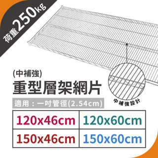 【鐵架配件】層架專用網片系列｜荷重單層250KG 耐重型 中補強 銀色網片 波浪架 置物架 層架 鍍鉻架 鐵力士架