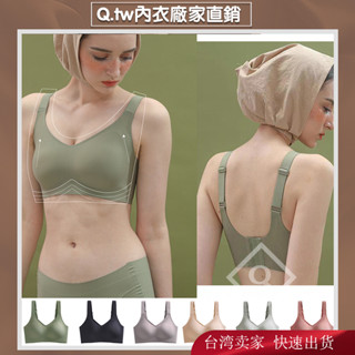 【臺灣出貨】大呎碼M-3XL 內衣女士聚攏防下垂文胸罩運動薄款大胸顯小胸無痕果凍無鋼圈上託 果凍條內衣