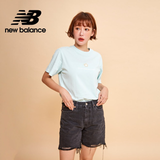 【New Balance】 NB SDS可愛小花親膚短袖上衣_女性_薄荷綠_AWT33300LSF