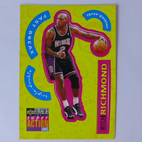 ~ Mitch Richmond ~NBA球星/米契·里奇蒙 1996年UD.貼紙特殊卡