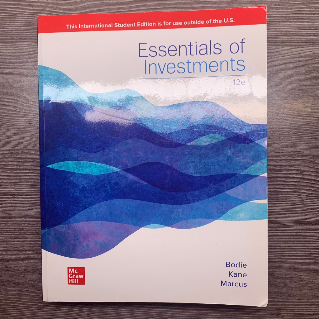 🐻‍❄️MO_OD🐻‍❄️Essentials of Investments 12e 投資學 經濟系 二手書