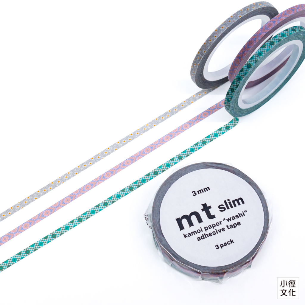 mt和紙膠帶 2023夏季新款 slim系列 3mm三捲入 - 十字繡 ( MTSLIMS14 )
