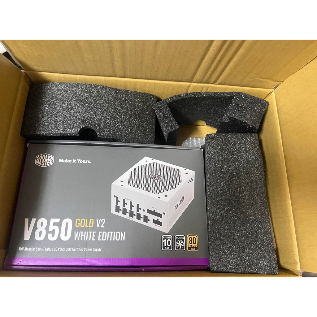 Cooler Master V850 Gold V2 White Edition 850W 電源供應器 白色版本