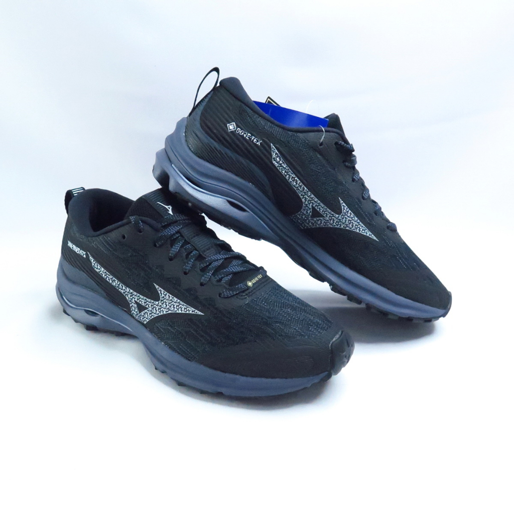 Mizuno WAVE RIDER GTX SW 女跑鞋 J1GD228021 防潑水 3E楦 黑