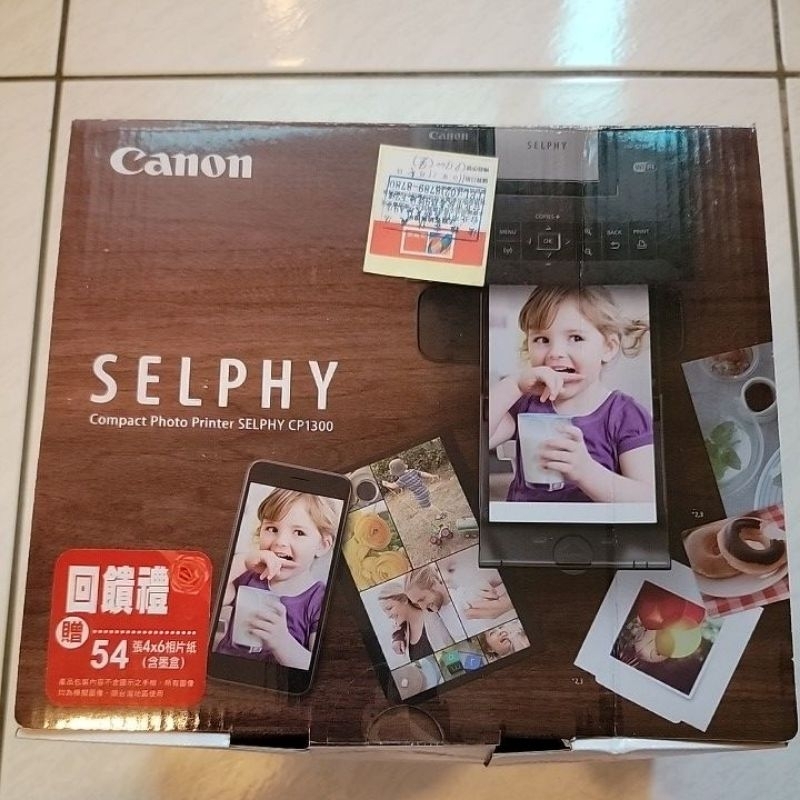[全新現貨 ,特價優惠] Canon SELPHY CP1300 相片印表機 附54張4x6相紙 黑色 法雅客台灣公司貨