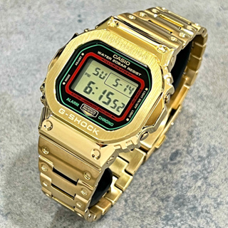 CASIO DW-5600THC-1 /已改裝GMW-B5000GD造型 金色不鏽鋼錶款/G-SHOCK全新品