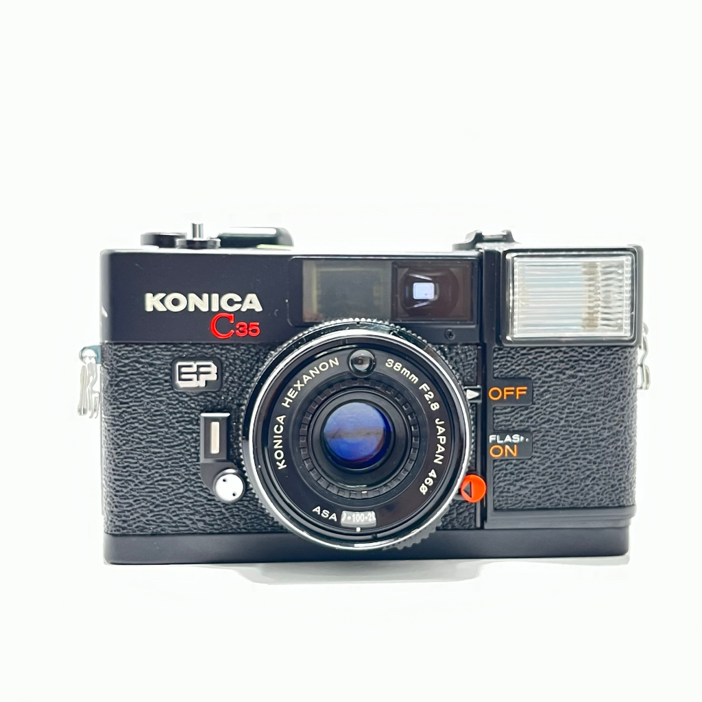 【兔子棒棒相機店】KONICA C35 EF 柯尼卡/底片相機  (附底片一捲+手腕帶+電池)