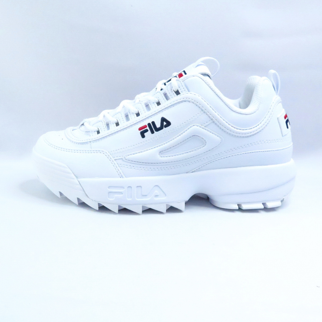 FILA DISRUPTOR 2 1998 女款老爹鞋 鋸齒復古厚底增高 4C608X125 白【iSport愛運動】