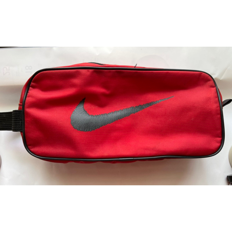 NIKE SHOES BAG 鞋袋 大勾 手拿包 手提包 運動鞋袋 手提袋 紅色