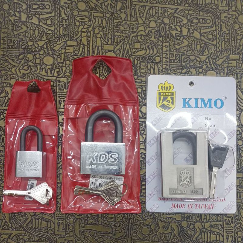 ［美麗五金］KIMO白鐵鎢鋼防剪鎖 KDS白鐵鎢鋼鎖 門掛鎖