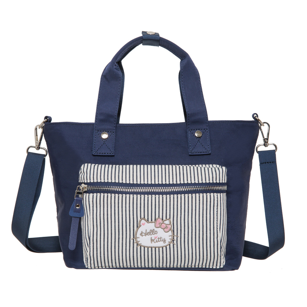 【Hello Kitty】甜心凱蒂-兩用手提包-深藍 KT03D02NY