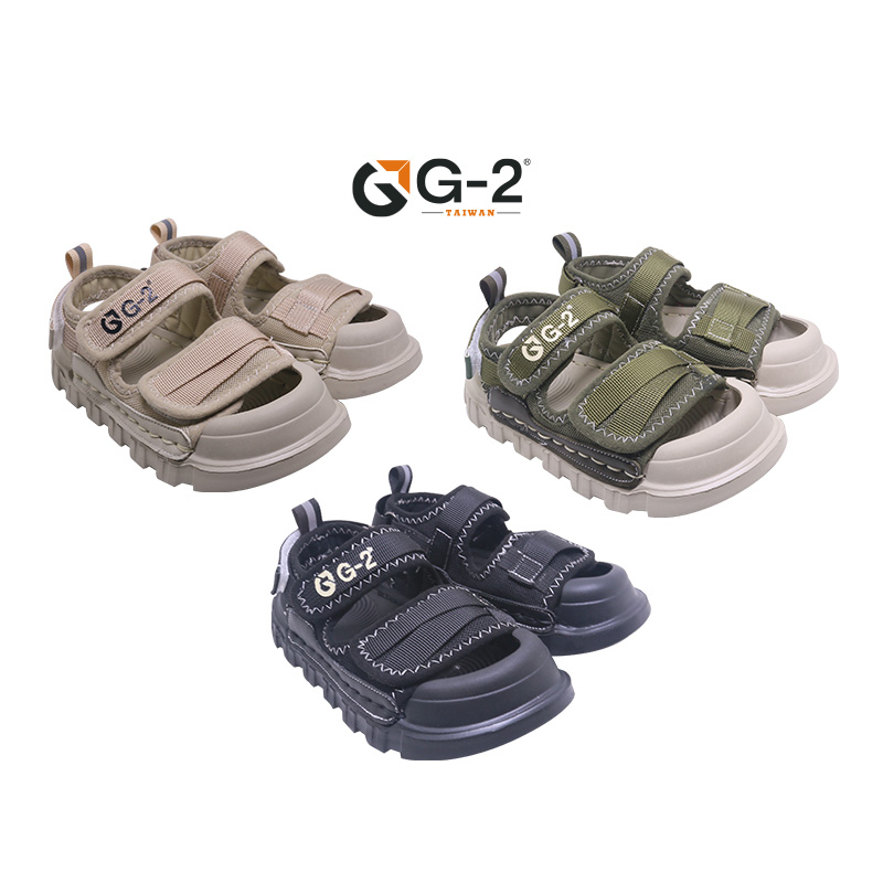 【新品上市】G201-卡其/軍綠/黑-兒童包頭運動涼鞋夏季中大童運動女童童鞋軟底防滑男童沙灘鞋