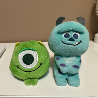 迪士尼 disney 毛怪+大眼仔 坐姿娃娃