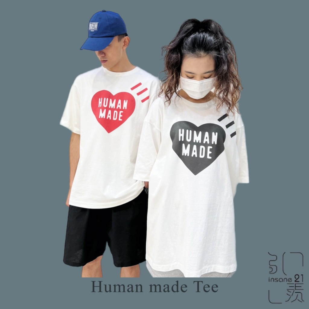 HUMAN MADE 短袖 大愛心 黑心 紅心 白 НМ25TE0602BK5  情侶 日本【Insane-21】