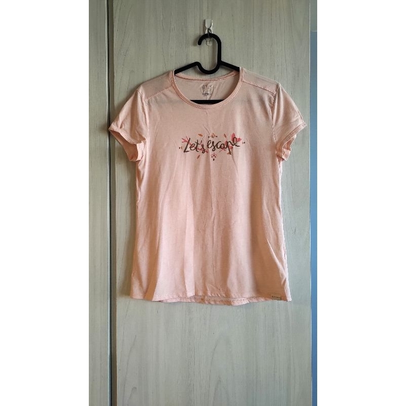 DECATHLON迪卡儂-女版粉色短袖輕便運動T恤