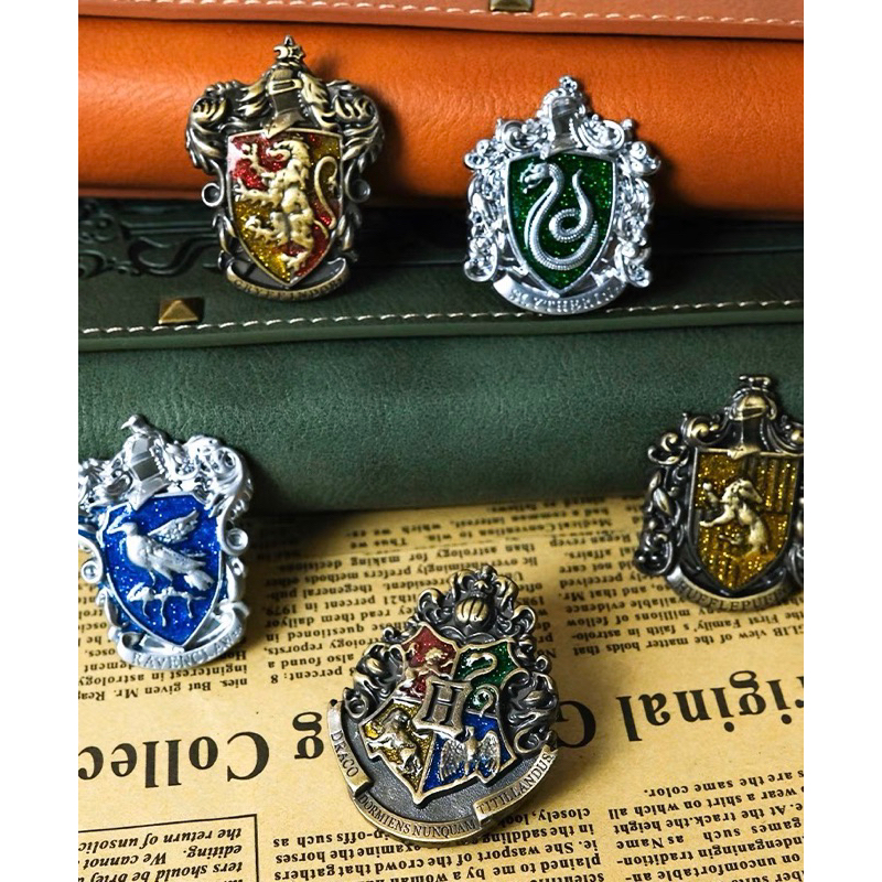 哈利波特週邊 禮盒精裝四學院徽章組 霍格華茲