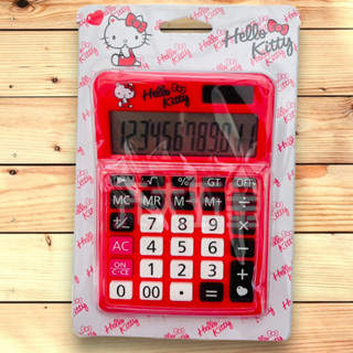 HELLO KITTY 桌上型計算機 夢幻紅12位元計算機 KT-300 仰角設計 大型螢幕 新款紅底/黑字