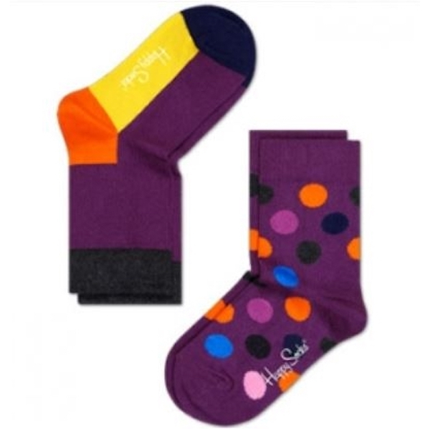 Happy Socks 繽紛彩點拼接襪子2入【2種款式】-(0-12m)