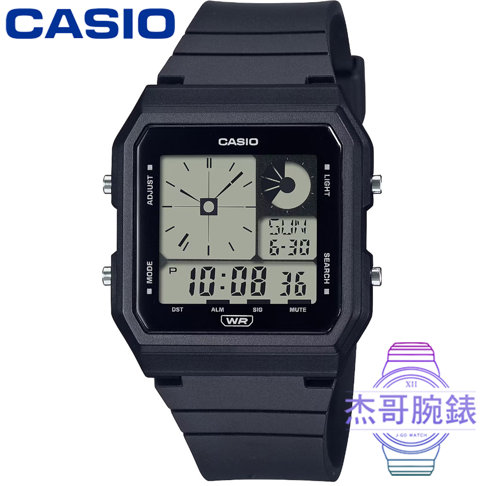 【杰哥腕錶】CASIO 卡西歐復古電子錶-黑 / LF-20W-1A (台灣公司貨)