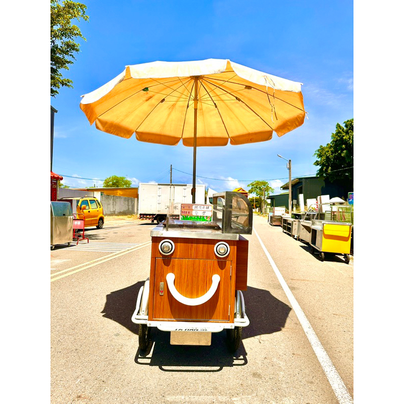 二手行動早餐三輪餐車/文創攤車/肉夾饃🥙行動三輪機車🛵餐車/小資族行動三輪攤車