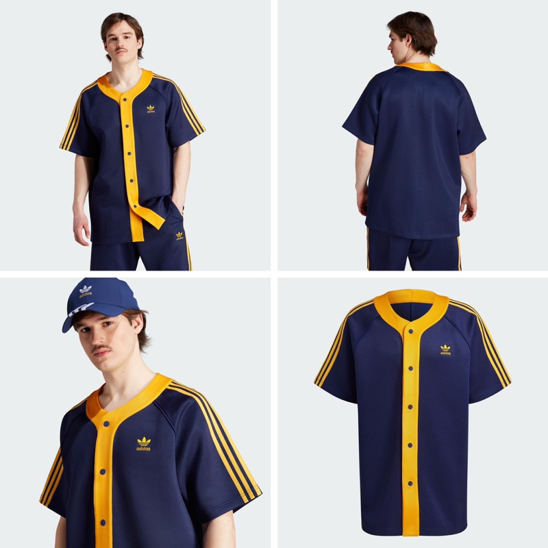 adidas originals愛迪達三葉草 男款深藍色短袖襯衫 IM4458 全新正貨 尺寸XS~2XL 下單備註尺寸