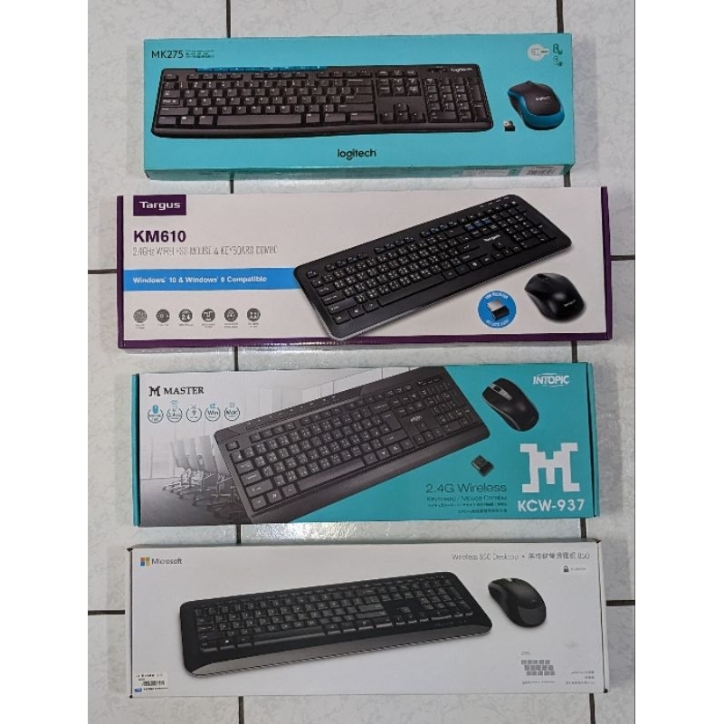 無線鍵盤滑鼠組。微軟 廣鼎 Targus 羅技 Wireless desktop，Wireless Keyboard