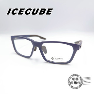 【明美鐘錶眼鏡】ICECUBE 運動眼鏡框/Designerβ C4 C2/霧海軍藍 霧黑 方形鏡框/光學眼鏡