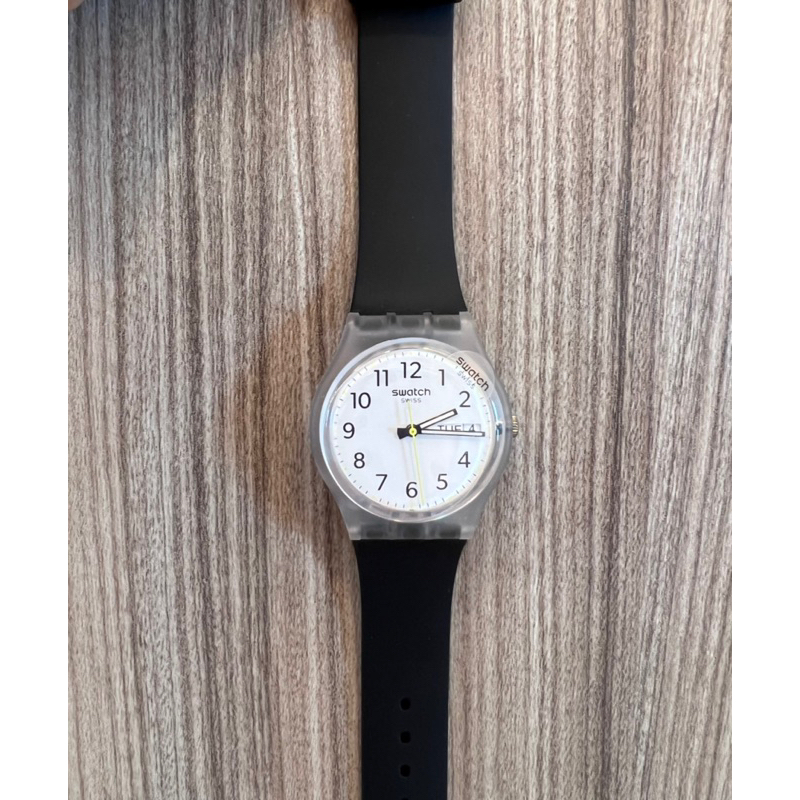 現貨考場必備SWATCH 考場必備手錶RINSE REPEAT BLACK 經典黑(34mm) 瑞士錶