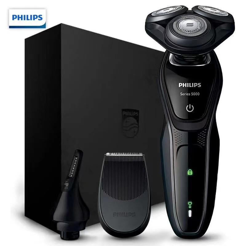 【現免運】飛利浦 電動刮鬍刀 S5000 三刀頭 全身水洗 Philips 電鬍刀 乾濕雙剃 剃毛器 充電式 電動剃鬚刀