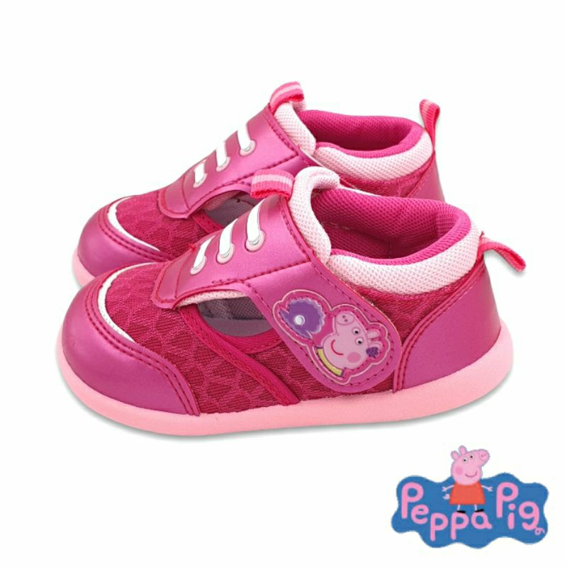 【MEI LAN】佩佩豬 Peppg Pig 粉紅豬小妹 透氣 運動鞋 防臭 止滑 台灣製 正版授權 8510 桃色