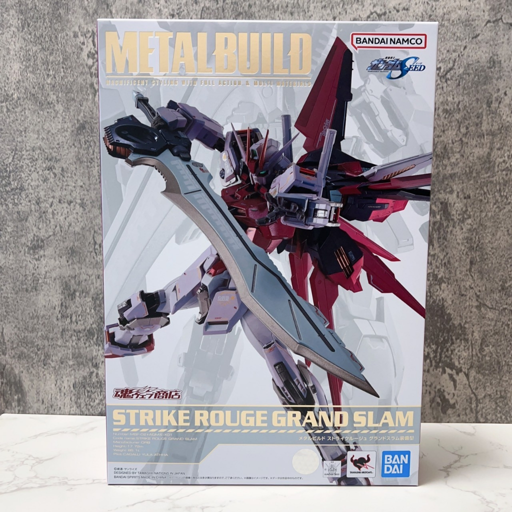 (全新現貨）METAL BUILD STRIKE ROUGE ＋ GRANDSLAM 嫣紅攻擊鋼彈 萬代 台魂