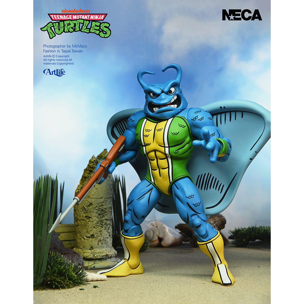Artlife ㊁ NECA TMNT NICKELODEON MAN RAY 忍者龜 歷險記 海龜 變種動物人