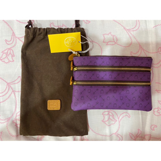 Why紫色手拿包、化妝包、萬用包