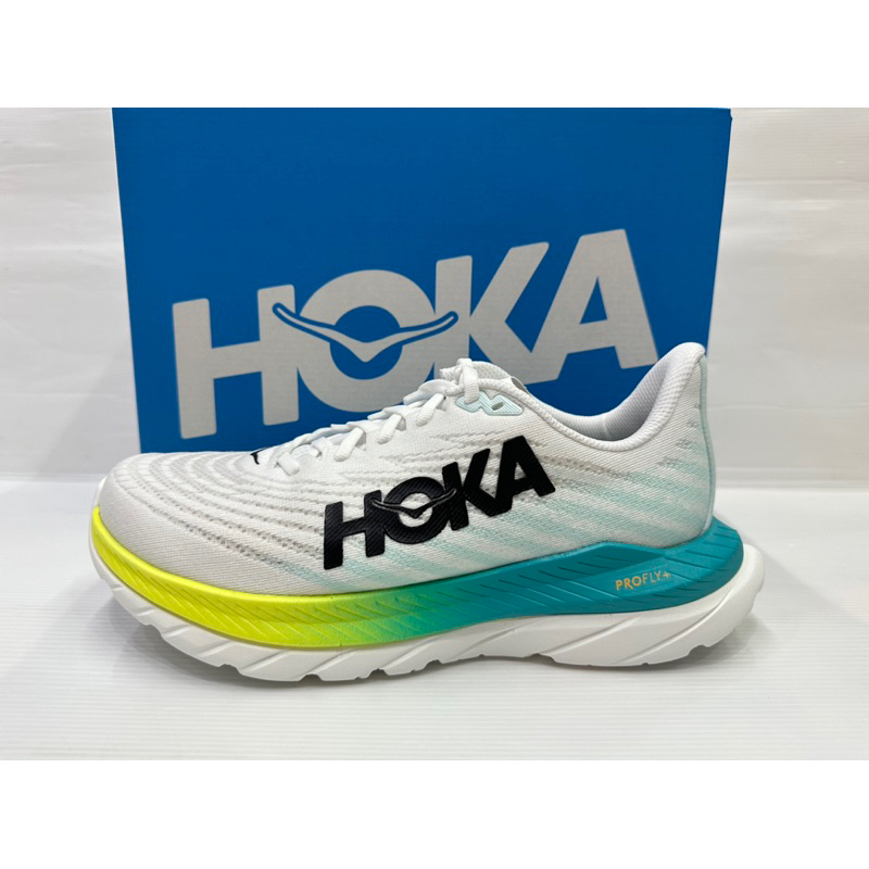 現貨 HOKA ONE ONE 女 慢跑鞋 路跑鞋 Mach 5 寬楦 競速鞋 輕量 HO1136678WBGL