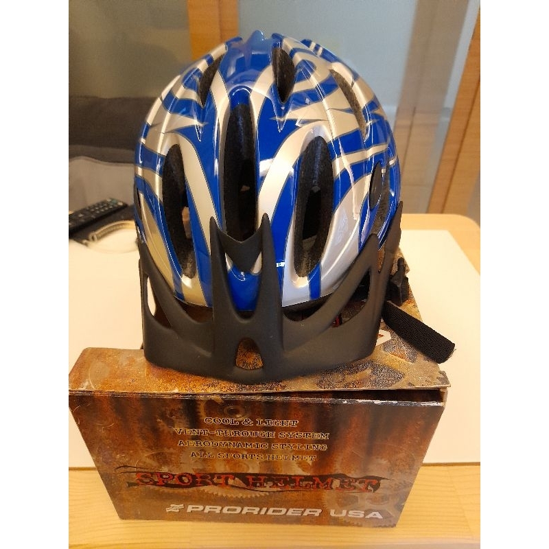 捷安特 自行車安全帽 (藍色)（二手）