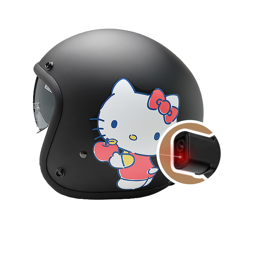 【 iMiniDV X4C 行車記錄器 EVO 果醬 Kitty 】安全帽 內建式 三麗鷗 記錄器 機車 3/4罩