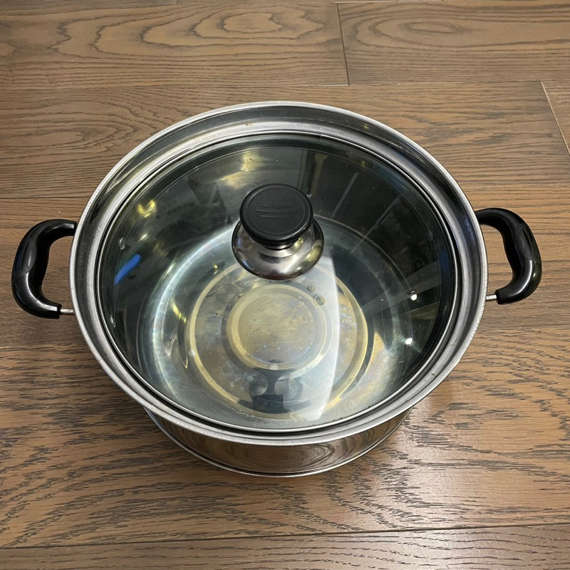 韓式有鍋蓋不鏽鋼節能鍋 再煮鍋