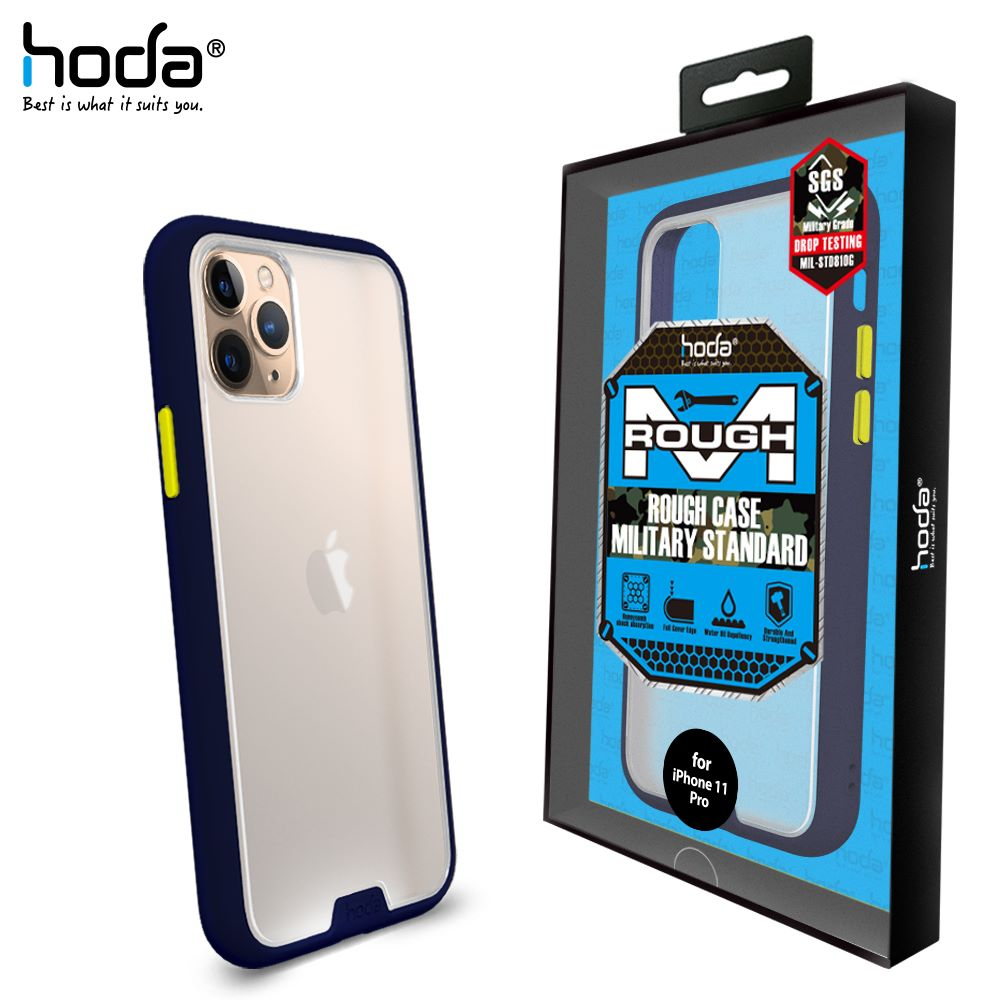 艾克力3C 【福利品】hoda【iPhone 11 Pro 5.8吋】柔石軍規防摔保護殼