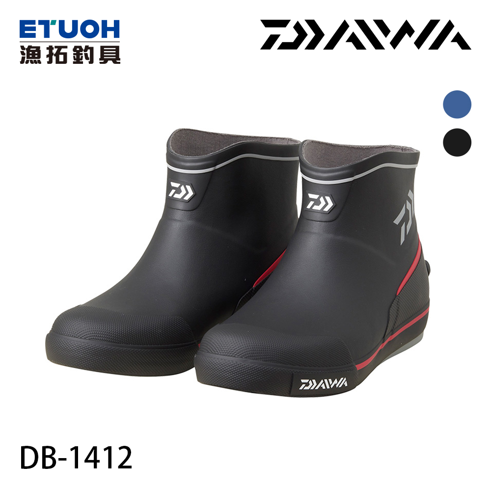 DAIWA DB-1412 BLACK RED [漁拓釣具] [低筒防滑鞋] [船用膠底] [超取不留盒]