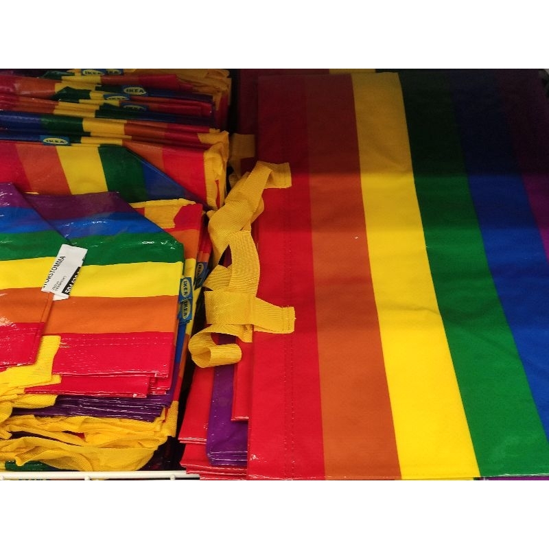 IKEA 彩虹購物袋 環保袋 袋子